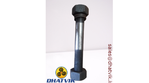 High Tensile Stud With Double Hex Nut Double Plain Washer