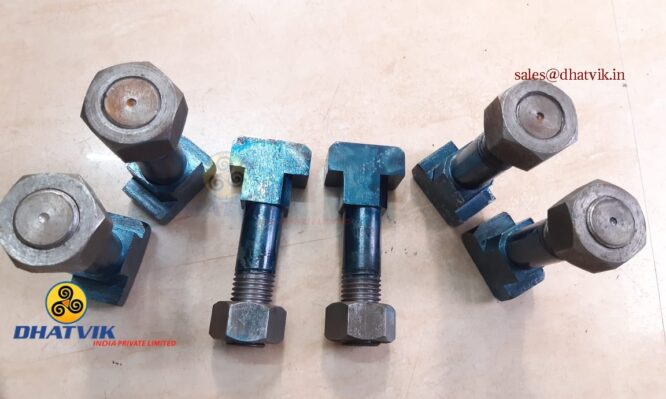 BOLT TEE HEAD GUIDE CLAMPING for 3 Hi Mill Stand